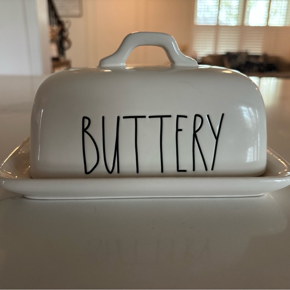 Rae Dunn 'Buttery' Ceramic Butter Dish